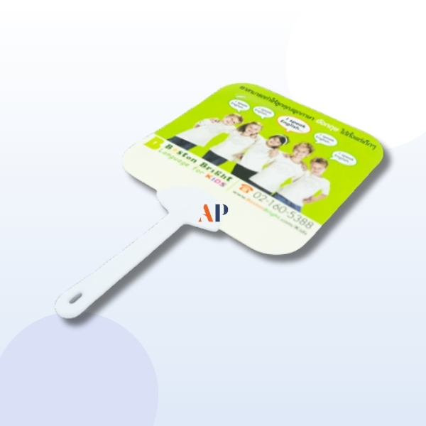 พัดพลาสติกพิมพ์ UV 4 สี